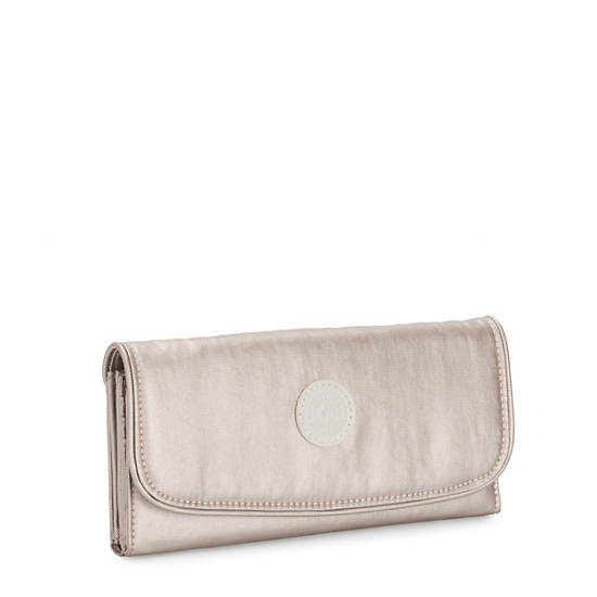 Carteras Kipling Money Land Metallic Snap Beige | MX 1787TC